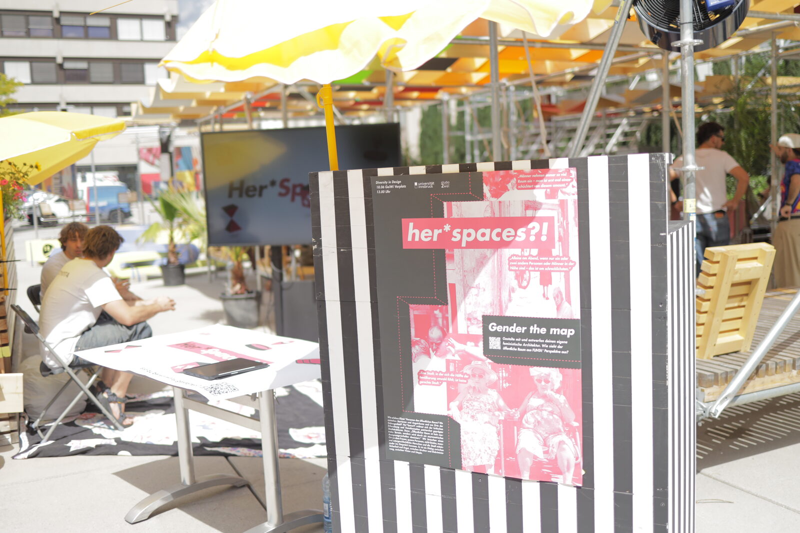 HerSpace?! Pop-up — Stand mit Gender the Map